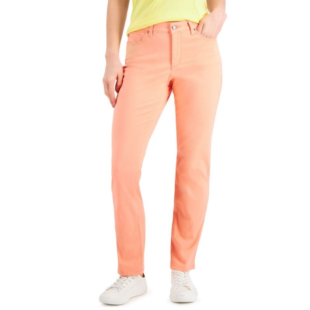Charter Club Womens Lexington Tummy Control Straight Leg Jeans